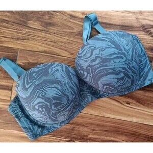 Ashley Stewart Multiway Strapless Bra Size 44 DDD Underwire Marbled Print